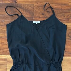 Parker Elegant Black Wrap Jumpsuit